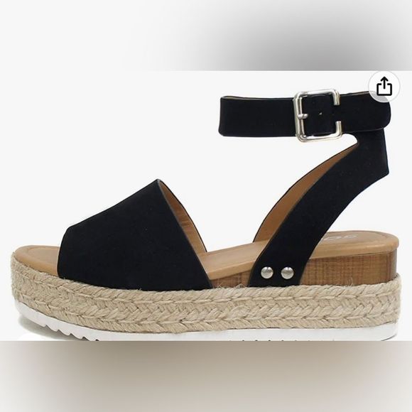 𝅺Espadrille Open Toe Sandals - Picture 1 of 1